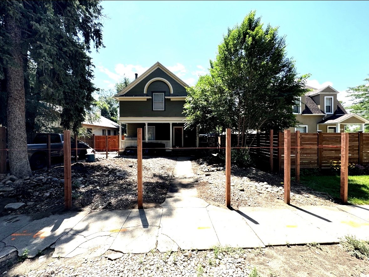 Fence layout and posts installed