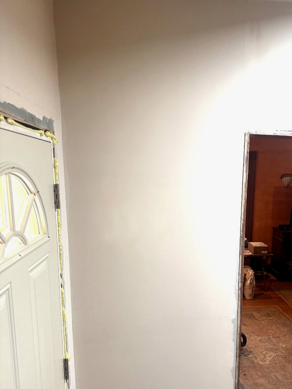 Wall after repair