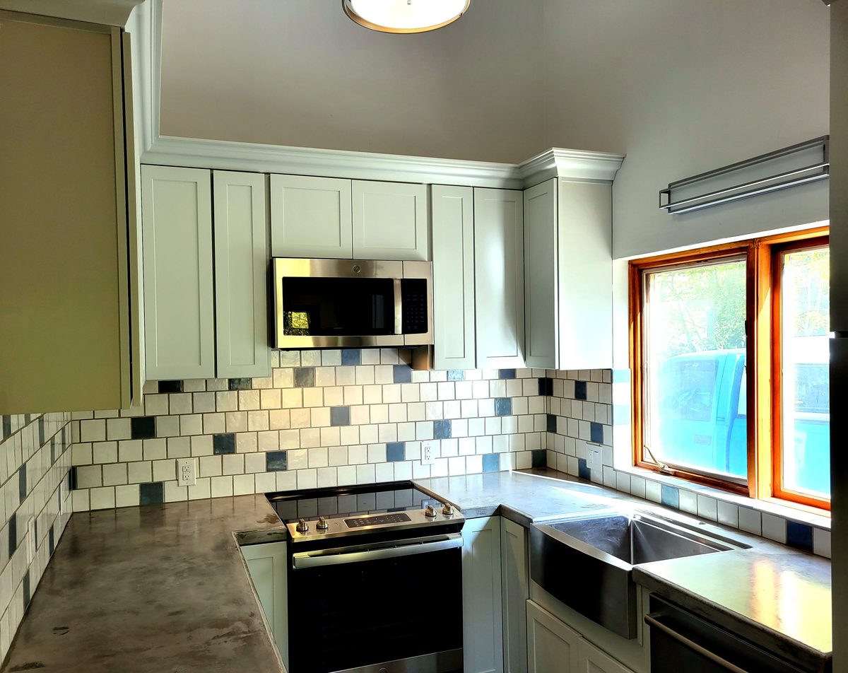 Kitchen cabinet install by Chris at Denali Home Services